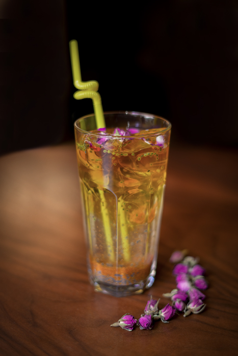 Traditional Rose Water Drink - شربت گلاب بیدمشک و زعفران